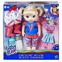 Baby Alive Bebé con estilo (Cabello rubio lacio)
