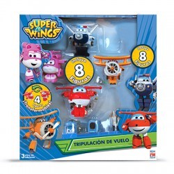 Super Wings Set De 8 Personajes
