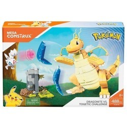 Mega Construx Pokemon Figuras Dragonite vs. Togetic Challenge