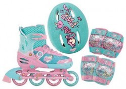 Patines En Línea de Rush Girl Con Set De Protección