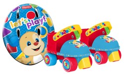Patines Entrenadores Fisher Price  Ajustables Con Casco