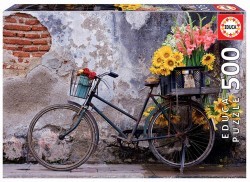 ROMPECABEZAS BICICLETA CON FLORES 500pzas